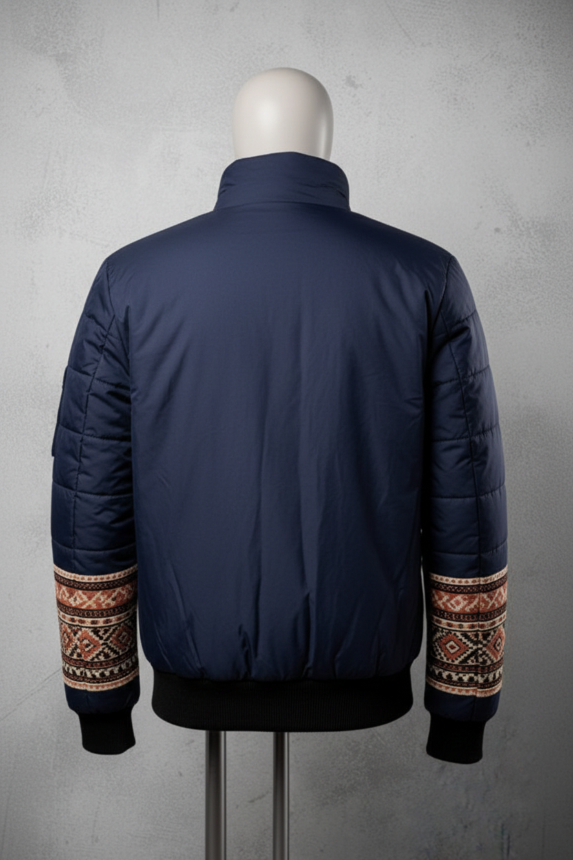Aztec Puffer Jacket - Back
