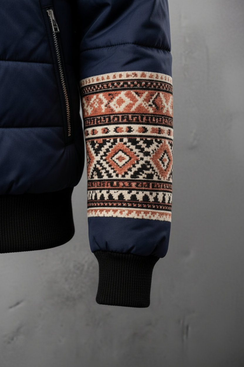 Aztec Puffer Jacket - Detail