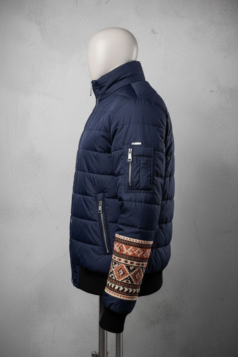 Aztec Puffer Jacket - Side