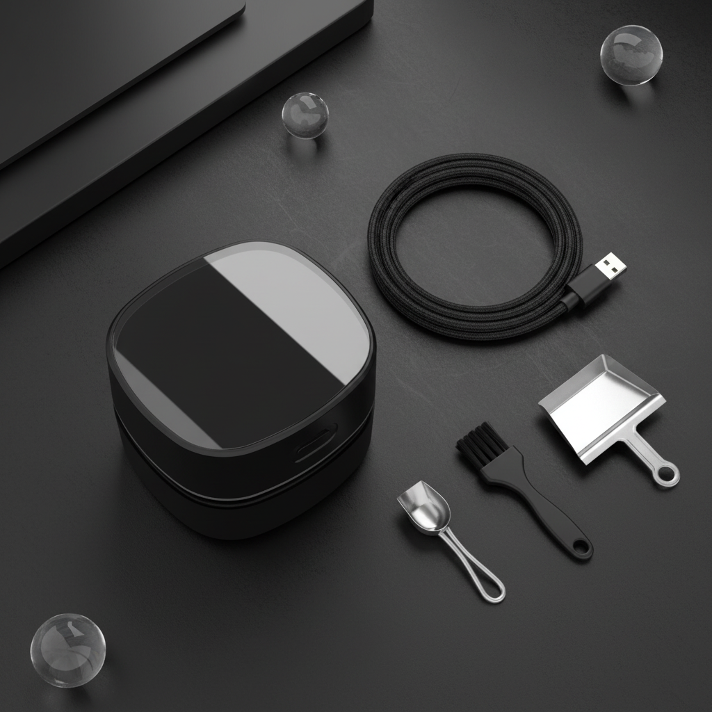 Flat lay with accessories