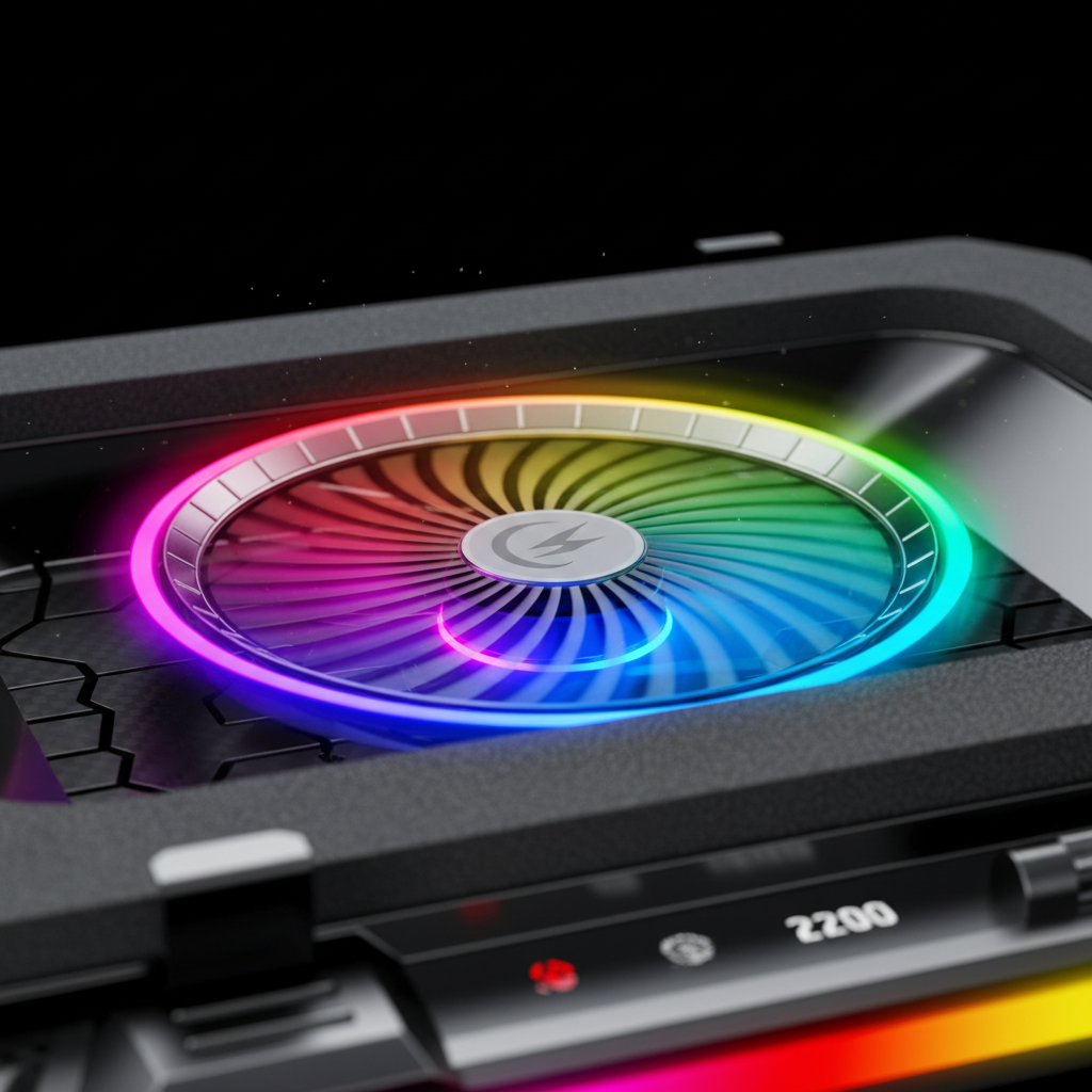 RGB Fan Close-Up